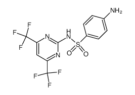 N'-[4,6-Bis(trifluoromethyl)-2-pyrimidinyl]sulfanilamide Structure