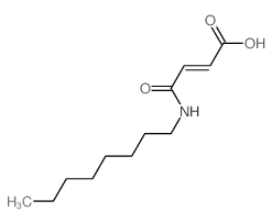 2-Butenoic acid,4-(octylamino)-4-oxo-, (2Z)- structure