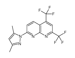1,8-Naphthyridine,7-(3,5-dimethyl-1H-pyrazol-1-yl)-2,4-bis(trifluoromethyl)-(9CI)结构式