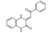 3-[(Z)-2-oxo-2-phenylethylidene]-1,2,3,4-tetrahydroquinoxalin-2-one结构式