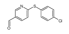 6-[(4-CHLOROPHENYL)SULFANYL]NICOTINALDEHYDE Structure