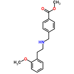 Benzoic acid, 4-[[[2-(2-Methoxyphenyl)ethyl]amino]Methyl]-, Methyl ester Structure