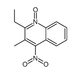2-ethyl-3-methyl-4-nitro-1-oxidoquinolin-1-ium结构式