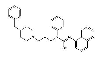 1-[3-(4-benzylpiperidin-1-yl)propyl]-3-naphthalen-1-yl-1-phenylurea结构式