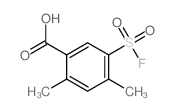 5-fluorosulfonyl-2,4-dimethyl-benzoic acid structure