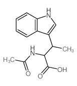 Tryptophan, N-acetyl-b-methyl- (6CI,8CI) Structure