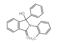 3-hydroxy-2-(2-methylphenyl)-3-phenyl-isoindol-1-one Structure