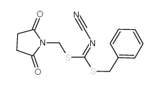 BENZYL [(2,5-DIOXOPYRROLIDIN-1-YL)METHYL]CYANOCARBONIMIDODITHIOATE结构式