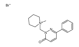 2-[(1-methylpiperidin-1-ium-1-yl)methyl]-6-phenylpyridazin-3-one,bromide Structure