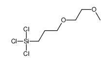 trichloro-[3-(2-methoxyethoxy)propyl]silane Structure