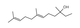 (+/-)-3,7,11-trimethyl-dodeca-6,10-dien-3-ol结构式