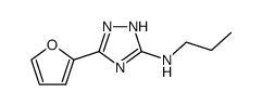 (5-furan-2-yl-1H-[1,2,4]triazol-3-yl)-propyl-amine Structure