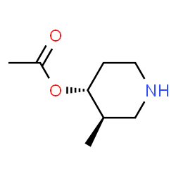 4-Piperidinol,3-methyl-,acetate(ester),(3R,4R)-rel-(9CI) picture