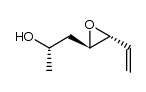 (3R,4R,6S)-6-(hydroxy)-3,4-(oxiranyl)hept-1-ene Structure