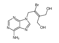 2-[2-(6-aminopurin-9-yl)-1-bromoethylidene]propane-1,3-diol结构式