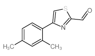 4-(2,4-Dimethylphenyl)-2-thiazolecarboxaldehyde structure