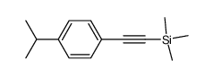 1-(4-isopropylphenyl)-2-trimethylsilylacetylene结构式