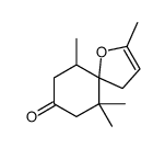 2,6,6,10-tetramethyl-1-oxaspiro[4.5]dec-2-en-8-one Structure