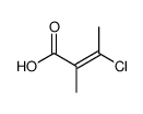 3-chloro-2-methyl-crotonic acid结构式