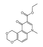 7-methyl-10-oxo-7,10-dihydro-1H-[1,3]dioxino[5,4-f]quinoline-9-carboxylic acid ethyl ester结构式