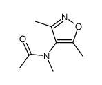 3,5-dimethyl-4-(N-methylacetamido)isoxazole结构式