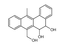 7-(hydroxymethyl)-12-methyl-5,6-dihydrobenzo[a]anthracene-5,6-diol结构式