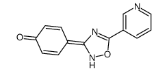 4-(5-pyridin-3-yl-1,2,4-oxadiazol-3-ylidene)cyclohexa-2,5-dien-1-one Structure