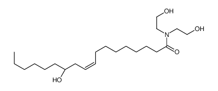 (Z,12R)-12-hydroxy-N,N-bis(2-hydroxyethyl)octadec-9-enamide结构式