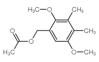 2,5-Dimethoxy-3,4-dimethylbenzenemethanol acetate结构式