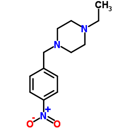 1-Ethyl-4-(4-nitrobenzyl)piperazine structure