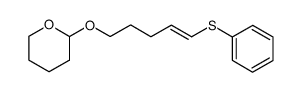 (E)-O-(2'-tetrahydropyranyl)-5-phenylthiopent-4-enol结构式