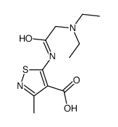 5-[[2-(diethylamino)acetyl]amino]-3-methyl-1,2-thiazole-4-carboxylic acid Structure
