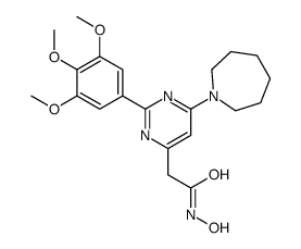 2-[6-(azepan-1-yl)-2-(3,4,5-trimethoxyphenyl)pyrimidin-4-yl]-N-hydroxyacetamide结构式