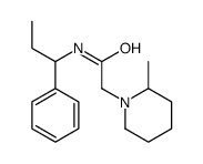 2-(2-methylpiperidin-1-yl)-N-(1-phenylpropyl)acetamide结构式