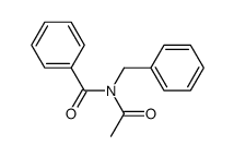 N-benzoyl-N-acetylbenzylamine Structure