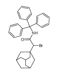 N-triphenylmethyl-2-bromoadamantanacetamide Structure
