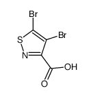 4,5-dibromo-1,2-thiazole-3-carboxylic acid结构式