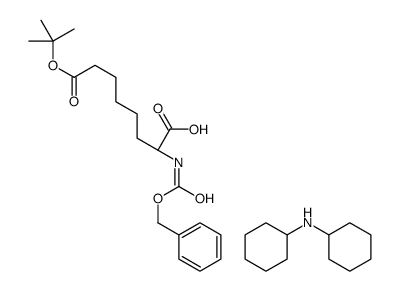 (2S)-2-{[(Benzyloxy)carbonyl]amino}-8-[(2-methyl-2-propanyl)oxy]- 8-oxooctanoic acid-N-cyclohexylcyclohexanamine (1:1) Structure