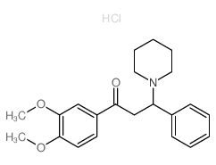 1-(3,4-dimethoxyphenyl)-3-phenyl-3-(1-piperidyl)propan-1-one structure