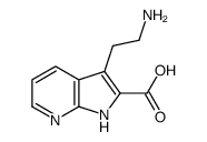 3-(2-Aminoethyl)-1H-pyrrolo[2,3-b]pyridine-2-carboxylic acid Structure