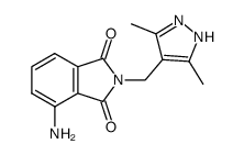 4-amino-2-(3,5-dimethyl-1H-pyrazol-4-ylmethyl)-isoindole-1,3-dione结构式