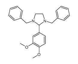 1,3-dibenzyl-2-(3,4-dimethoxyphenyl)imidazolidine结构式