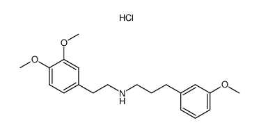 3,4-dimethoxy-N-[3-(3-methoxyphenyl)-n-propyl]-β-phenethylamine hydrochloride结构式