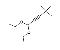 1,1-diethoxy-4,4-dimethylpent-2-yne Structure