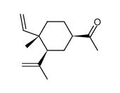 1-((1R,3S,4S)-3-Isopropenyl-4-methyl-4-vinyl-cyclohexyl)-ethanone Structure