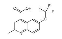 2-methyl-6-(trifluoromethoxy)quinoline-4-carboxylic acid Structure
