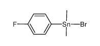 4-FC6H4(CH3)2SnBr结构式