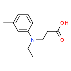 B-ALANINE, N-ETHYL-N-(3-METHYLPHENYL)-结构式