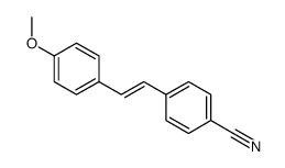 4-[2-(4-methoxyphenyl)ethenyl]benzonitrile结构式