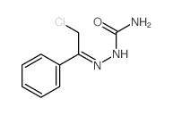 Hydrazinecarboxamide,2-(2-chloro-1-phenylethylidene)- structure